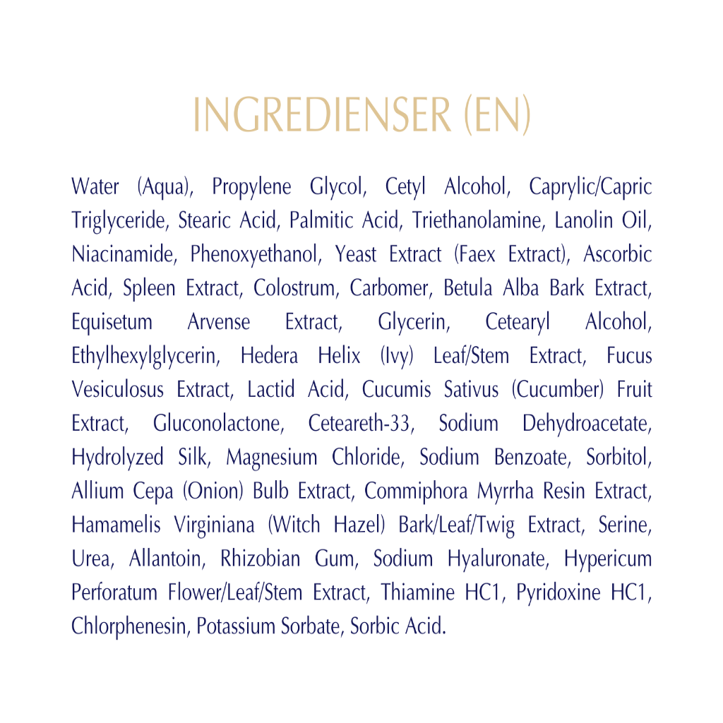 Biologique Recherche Sverige - Creme VG Derm - ingredienser - neoskin - Jönköping