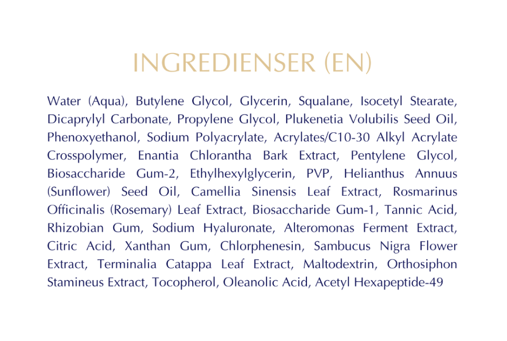 Biologique Recherche Sverige - Emulison Gel Biosensible S.R - ingredienser - neoskin - Jönköping